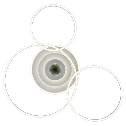 Globo - stmievateľné LED stropné svietidlo LED/60W/230V 2700-6500K 80,8x99,2 cm strieborné + diaľkové ovládanie