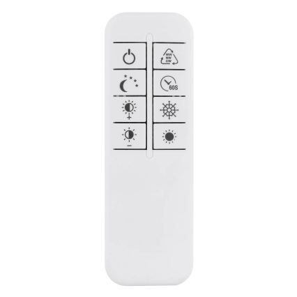 Globo - stmievateľné LED stropné svietidlo LED/60W/230V 2700-6500K 80,8x99,2 cm strieborné + diaľkové ovládanie