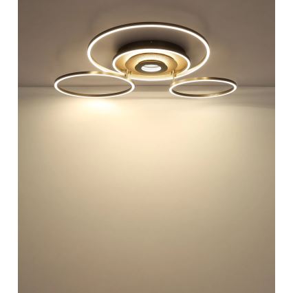 Globo - LED stmievateľné stropné svietidlo LED/60W/230V 2700-6500K 80,8x99,2 cm mosadz + diaľkové ovládanie