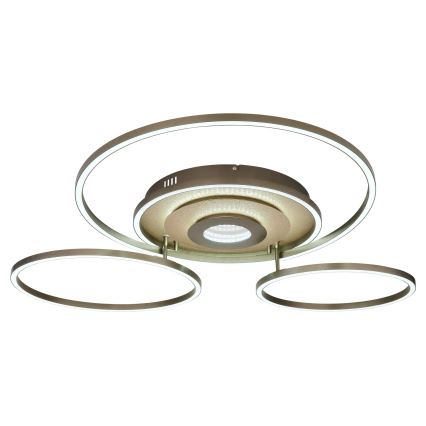 Globo - LED stmievateľné stropné svietidlo LED/60W/230V 2700-6500K 80,8x99,2 cm mosadz + diaľkové ovládanie