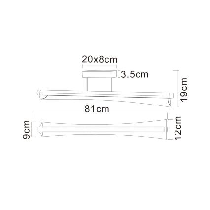 Globo - LED luster na tyči LED/28W/230V 2700/4000/6000K