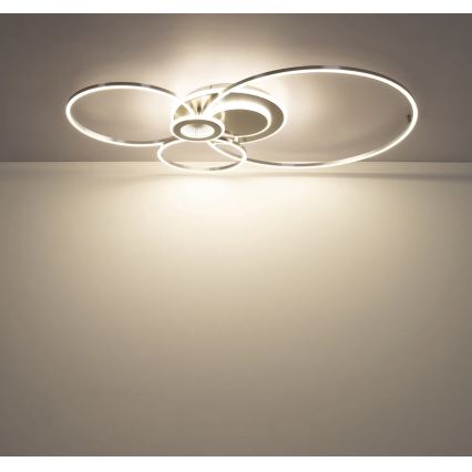 Globo - LED stlmiteľné stropné svietidlo LED/36W/230V 2700-6000K strieborné + diaľkové ovládanie