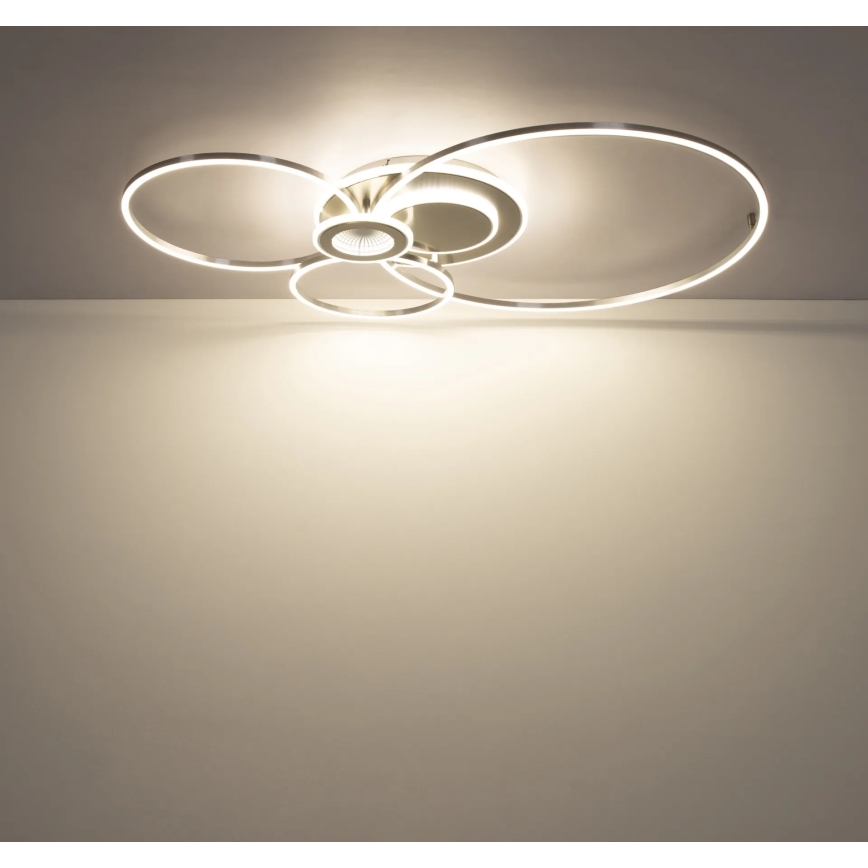 Globo - LED stmievateľné stropné svietidlo LED/36W/230V 2700-6500K strieborné + diaľkové ovládanie