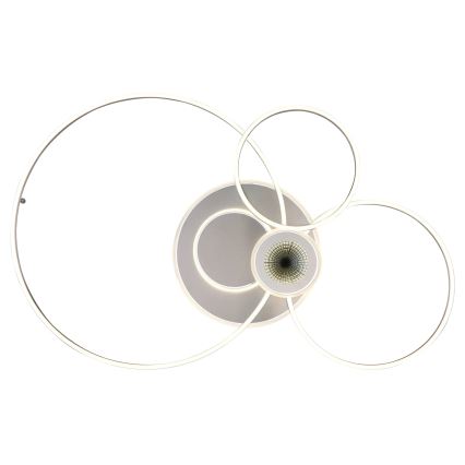 Globo - LED stmievateľné stropné svietidlo LED/36W/230V 2700-6500K strieborné + diaľkové ovládanie