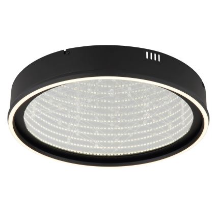 Globo - stmievateľné LED stropné svietidlo LED/40W/230V 2700-6500K, priemer 51,5 cm, čierne + diaľkové ovládanie
