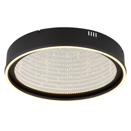Globo - stmievateľné LED stropné svietidlo LED/40W/230V 2700-6500K, priemer 51,5 cm, čierne + diaľkové ovládanie