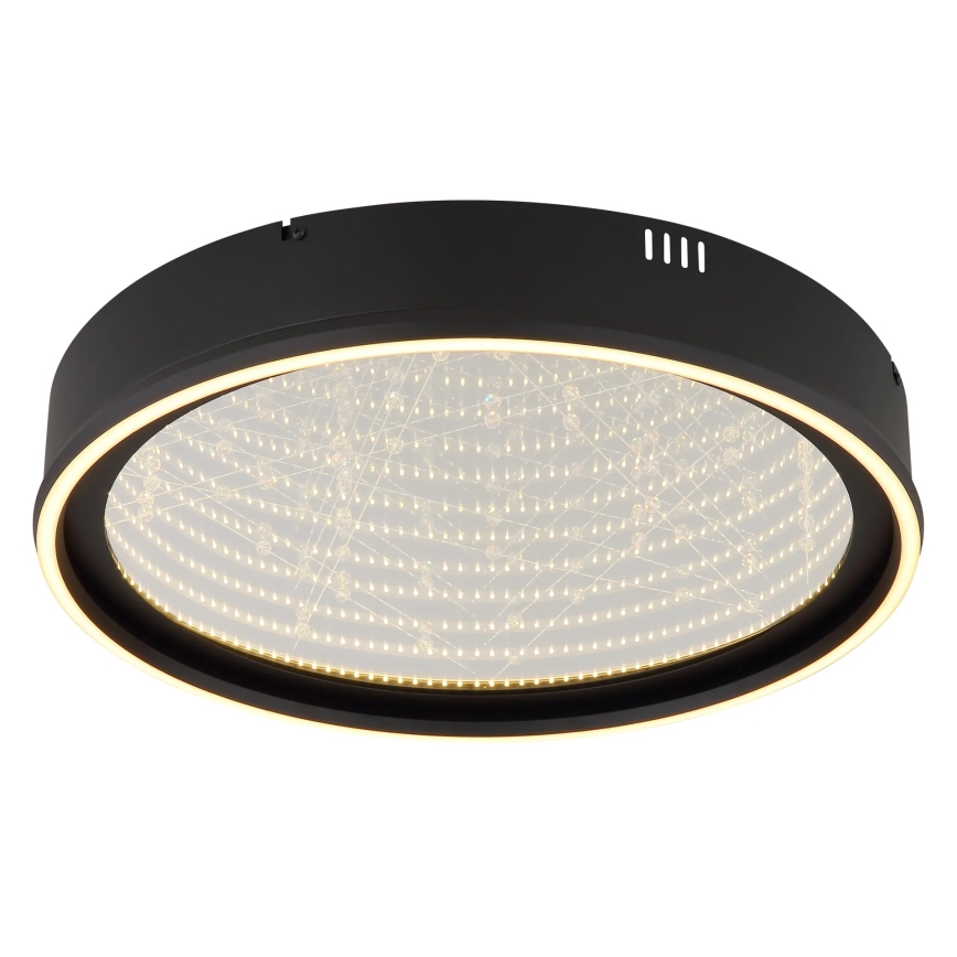 Globo - stmievateľné LED stropné svietidlo LED/40W/230V 2700-6500K, priemer 51,5 cm, čierne + diaľkové ovládanie