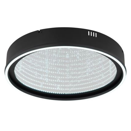 Globo - stmievateľné LED stropné svietidlo LED/40W/230V 2700-6500K, priemer 51,5 cm, čierne + diaľkové ovládanie