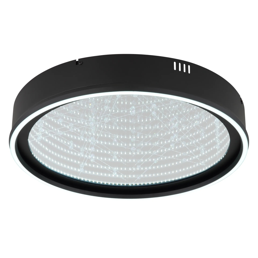 Globo - stmievateľné LED stropné svietidlo LED/40W/230V 2700-6500K, priemer 51,5 cm, čierne + diaľkové ovládanie