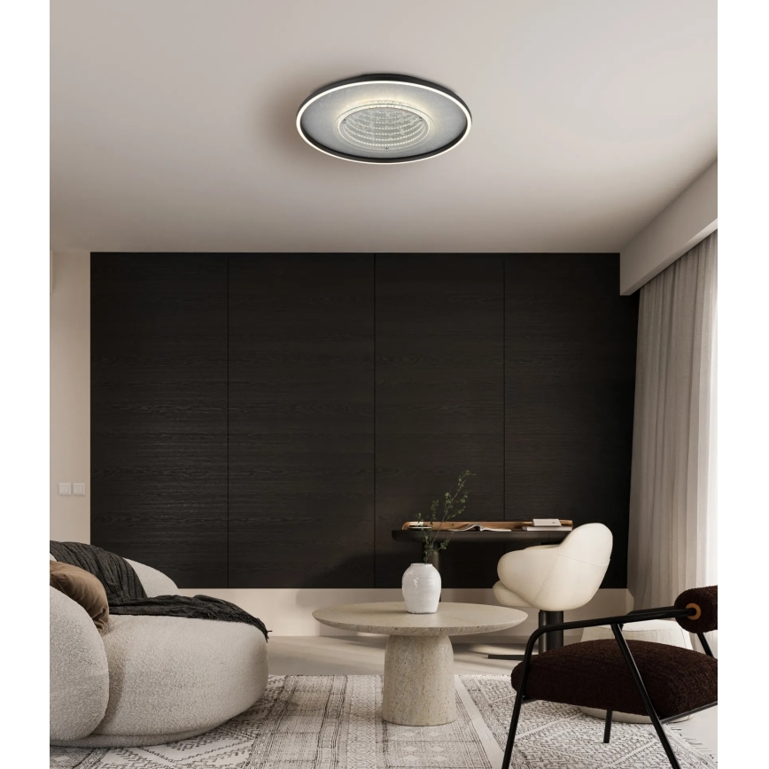 Globo - LED stropné svietidlo LED/40W/230V 3000/4000/6000K pr. 51,5 cm čierna