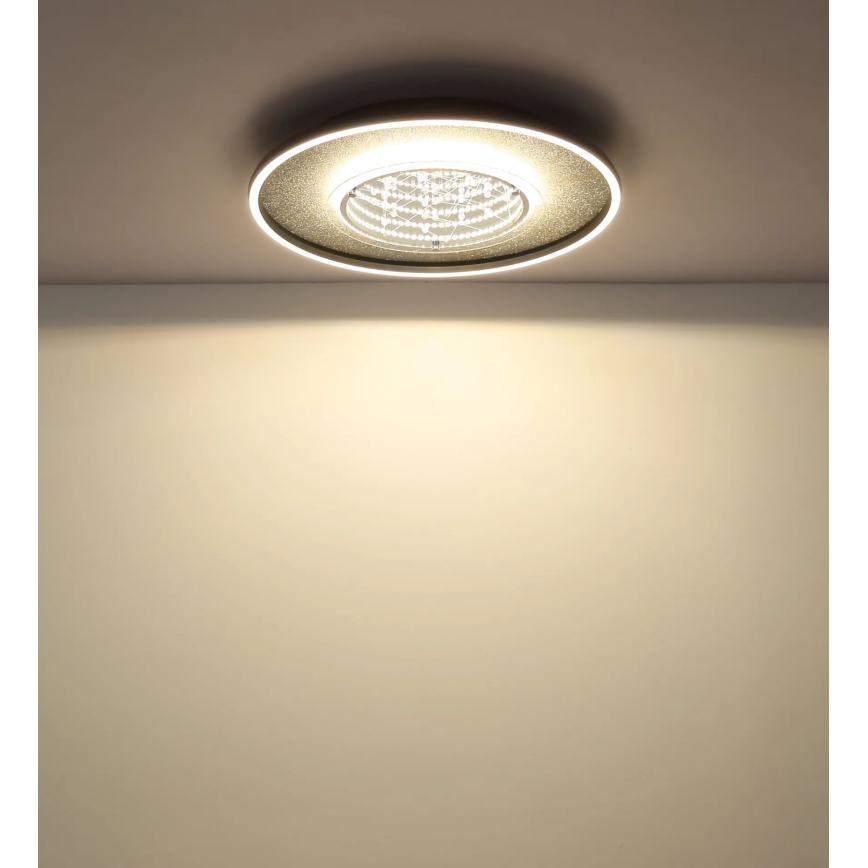Globo - LED stropné svietidlo LED/40W/230V 3000/4000/6000K pr. 51,5 cm čierna