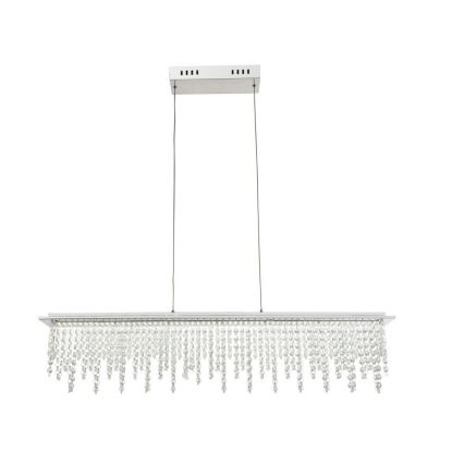 Globo - LED Stmievateľný krištáľový luster na lanku LED/24W/230V 3000-6000K + diaľkové ovládanie