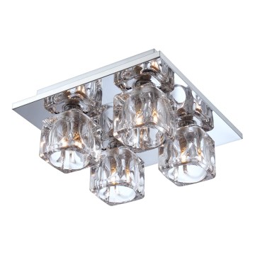 GLOBO 68428-4 - LED Stropné svietidlo RECTA 4xG9/33W, 12xLED/0,18 W GLOBO 68428-4 - LED Stropné svietidlo RECTA 4xG9/33W, 12xLED/0,18 W