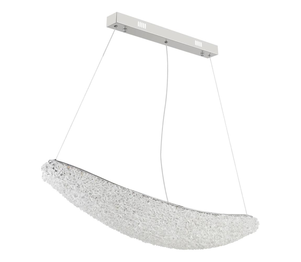 Globo 68524-40 - LED stmievateľný luster na lankách KRISTALLA LED/40W/230V lesklý chróm+DO 68524-40