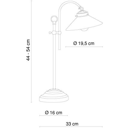 Globo 6871 - Stolná lampa LANDLIFE E14/40W/230V