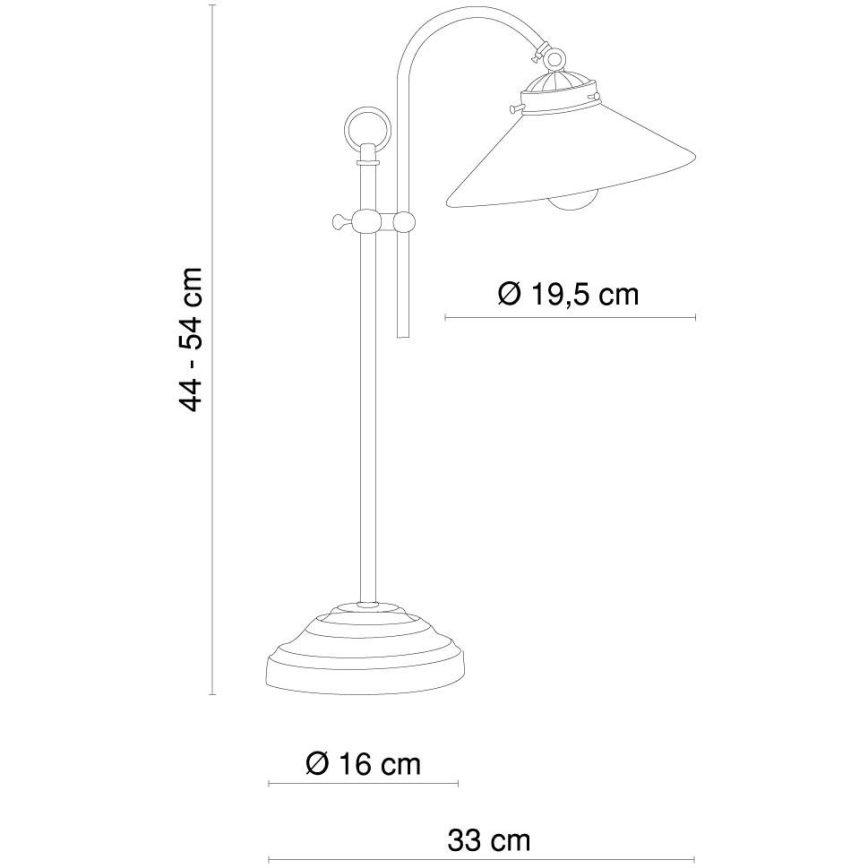 Globo 6871 - Stolná lampa LANDLIFE E14/40W/230V