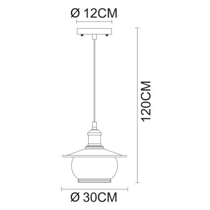 Globo - Luster na lanku 3xE27/60W/230V