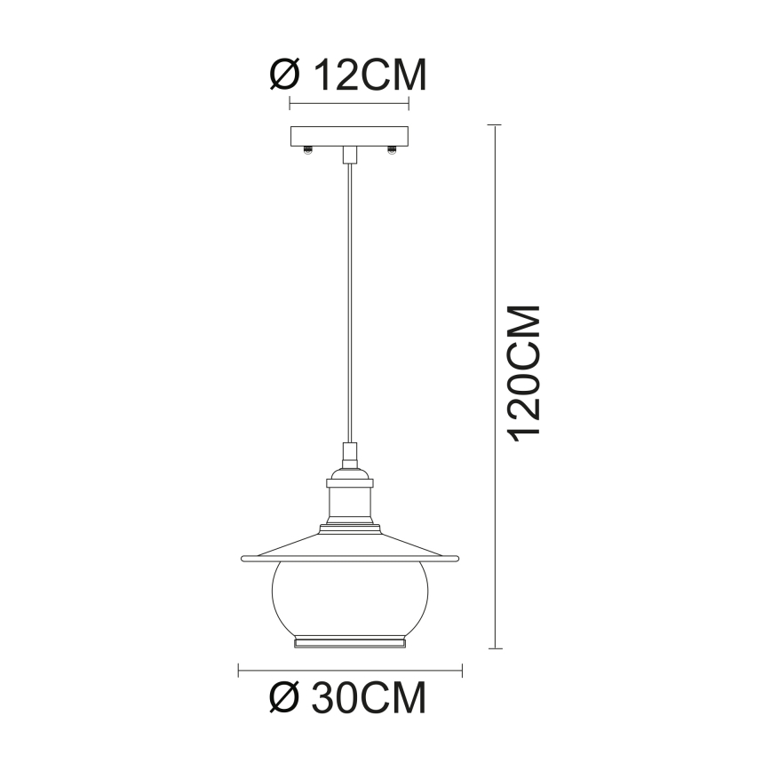 Globo - Luster na lanku 3xE27/60W/230V
