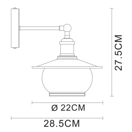 Globo - Bodové svietidlo 2xE14/40W/230V