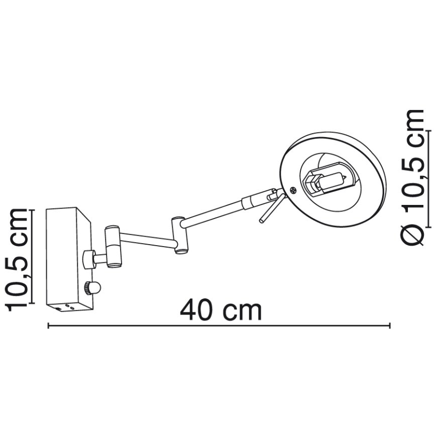 GLOBO 7820 - nástenné svietidlo SWEET 1xG9/40W
