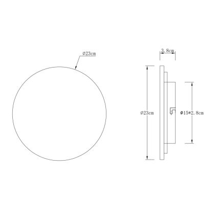 Globo - LED nástenné svietidlo LED/12W/230V 3000K