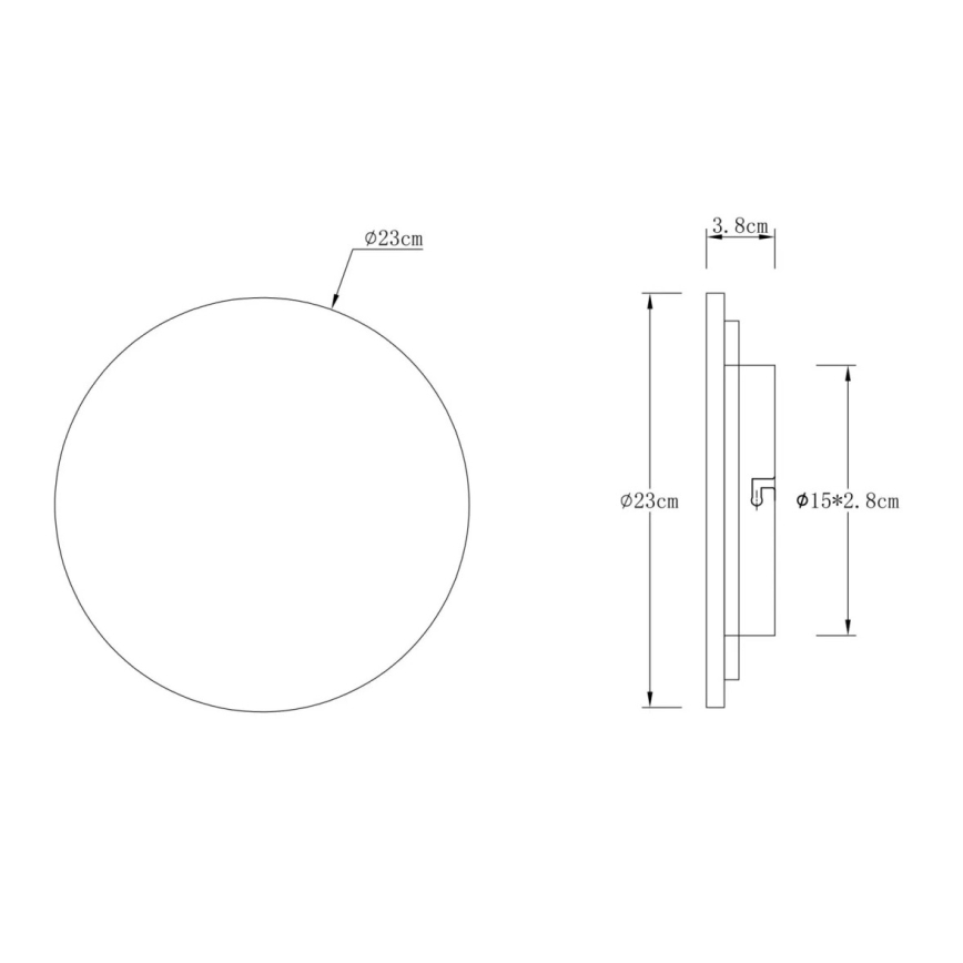 Globo - LED nástenné svietidlo LED/12W/230V 3000K