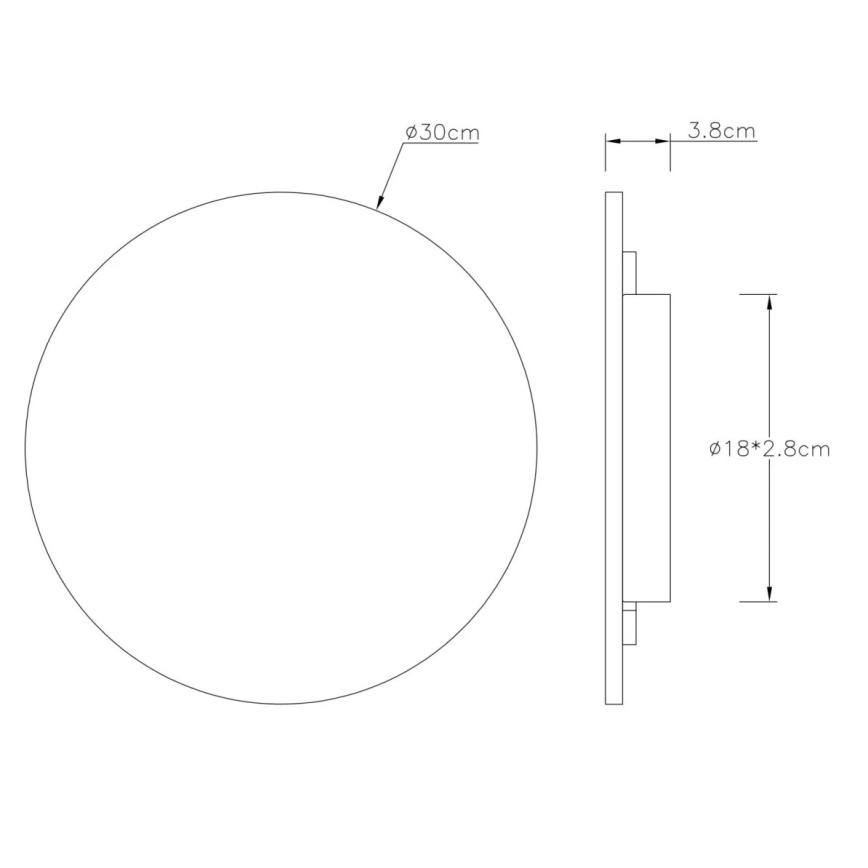 Globo - LED nástenné svietidlo 14W/230V 3000K