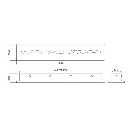 Globo - LED Nástenné svietidlo LED/21W/230V 3000K