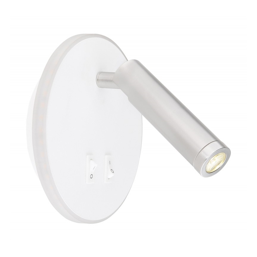 Globo - LED Nástenné bodové svietidlo LED/6W + LED/1W/230V
