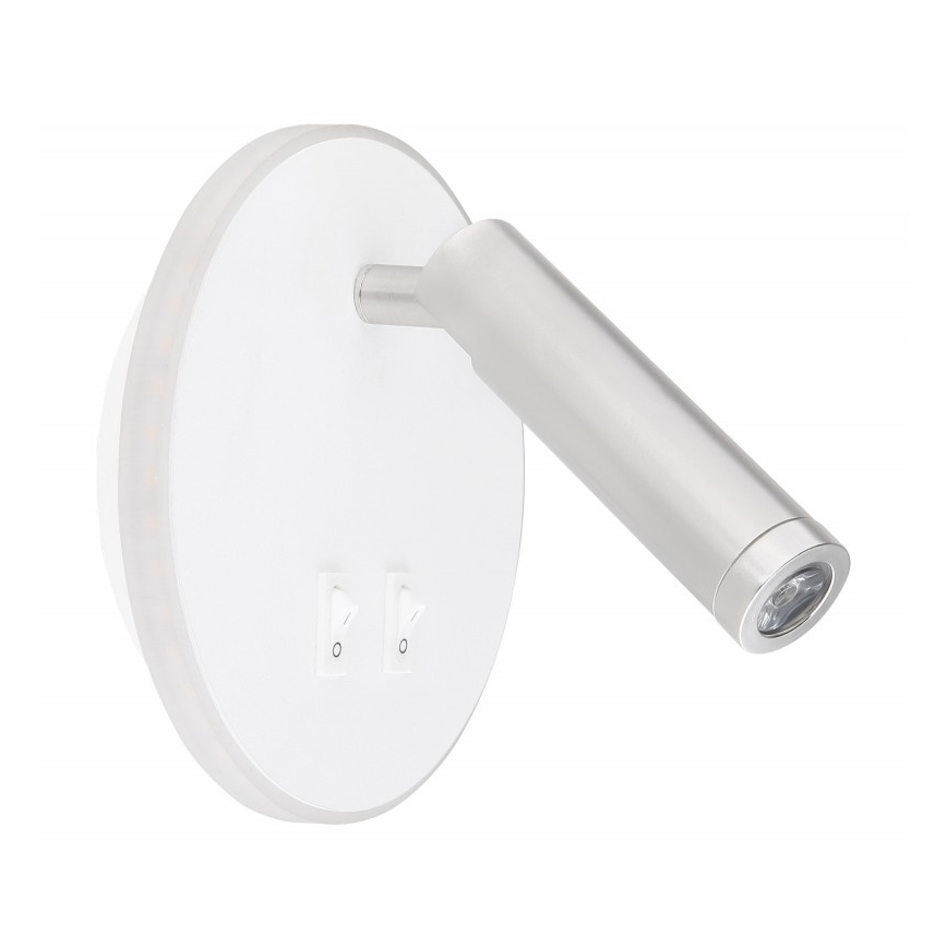 Globo - LED Nástenné bodové svietidlo LED/6W + LED/1W/230V