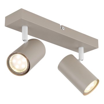 Globo - Bodové svietidlo 2xGU10/35W/230V béžové