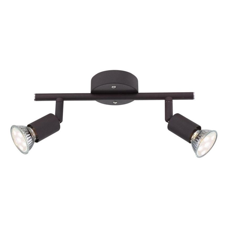 Globo - LED Bodové svietidlo 2xGU10/3W/230V čierna