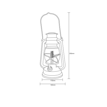 Globo - LED Dekoračná lucerna LED/0,5W/3xAA