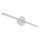 Globo - LED Kúpeľňové osvetlenie zrkadla LED/10W/230V 60,8 cm IP44 lesklý chróm