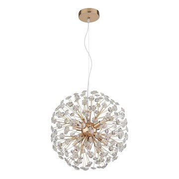 Globo - LED Luster na lankách 8xG9/3,5W/230V pr. 40 cm zlatý
