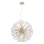 Globo - LED luster na lankách 9xG9/3,5W/230V priemer 60 cm zlatá