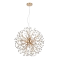 Globo - LED Luster na lankách 9xG9/3,5W/230V zlatý