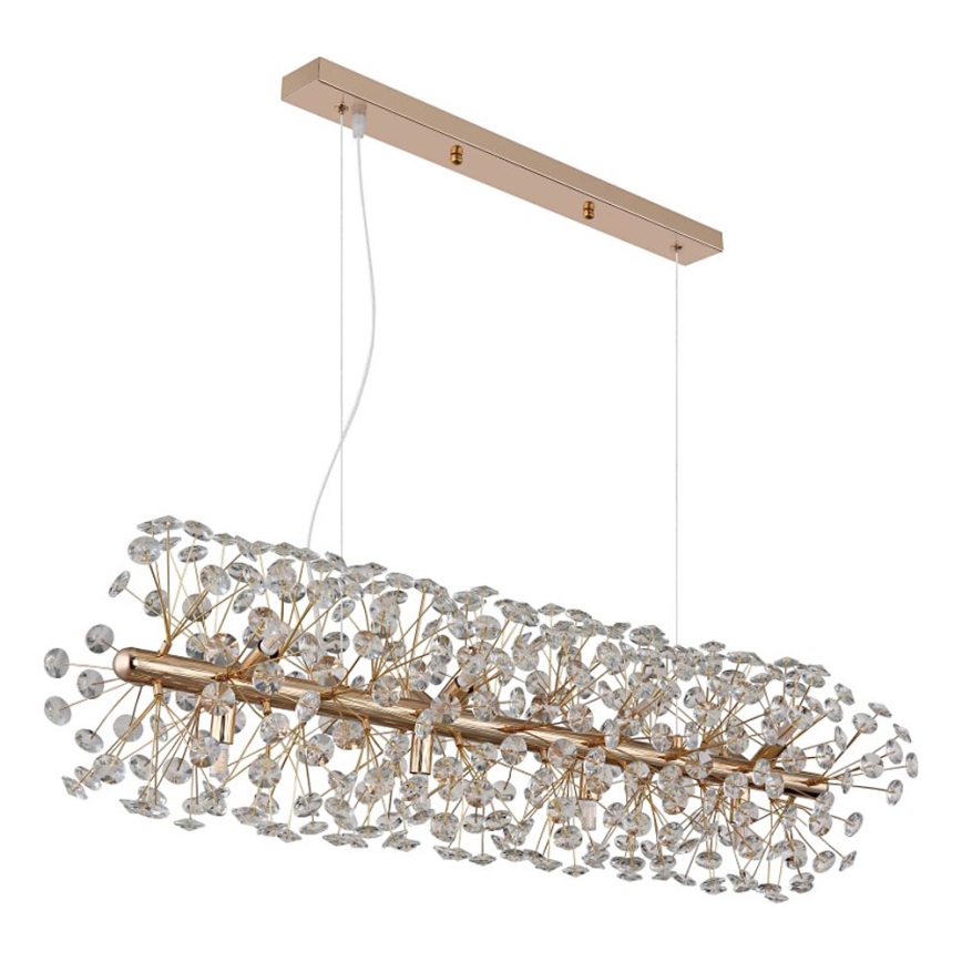 Globo - LED luster na lanku 12xG9/3,5W/230V zlatý