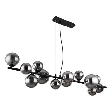 Globo - LED Luster na lanku 13xG9/3,5W/230V dymová/čierna