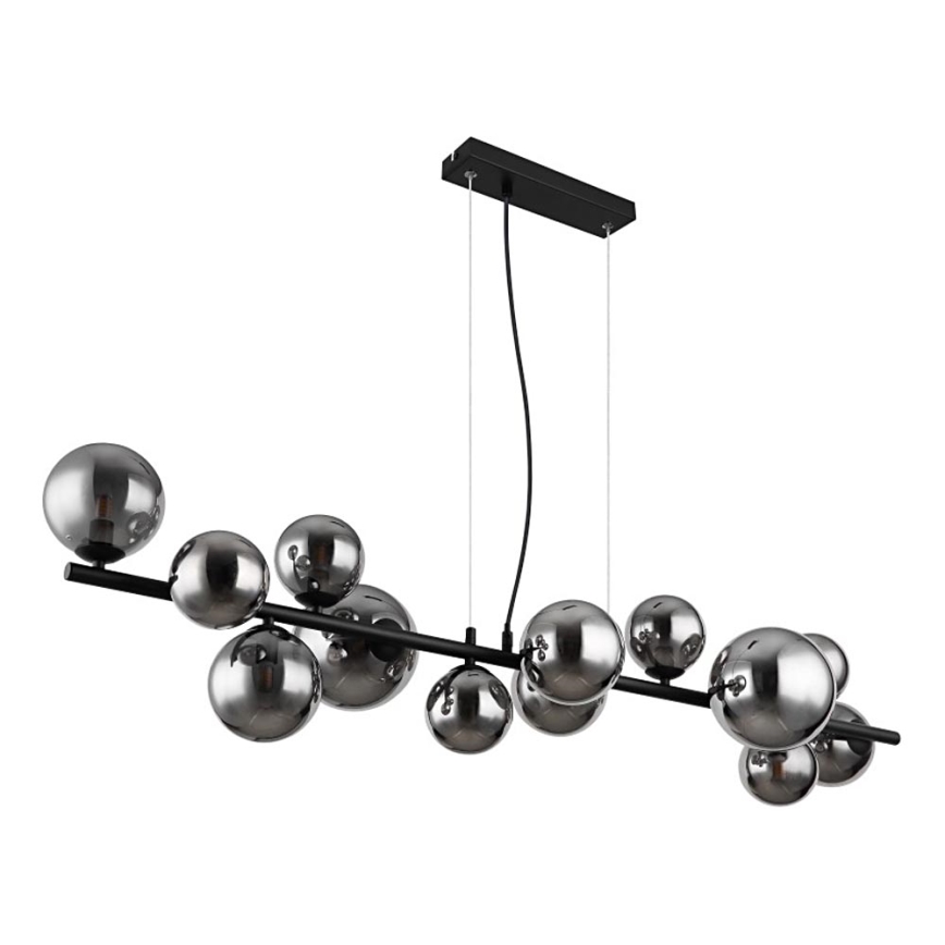 Globo - LED Luster na lanku 13xG9/3,5W/230V dymová/čierna