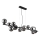 Globo - LED Luster na lanku 13xG9/3,5W/230V dymová/čierna