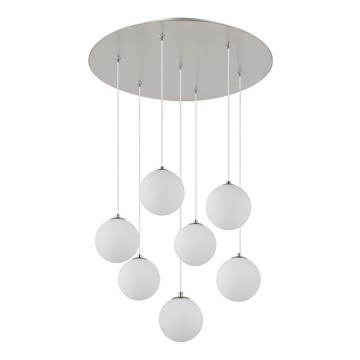 Globo - LED Luster na lanku 7xG9/3,5W/230V biela
