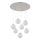 Globo - LED Luster na lanku 7xG9/3,5W/230V biela