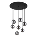 Globo - LED Luster na lanku 7xG9/3,5W/230V dymová/čierna