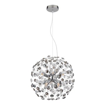 Globo - LED luster na lanku 8xG9/3,5W/230V lesklý chróm