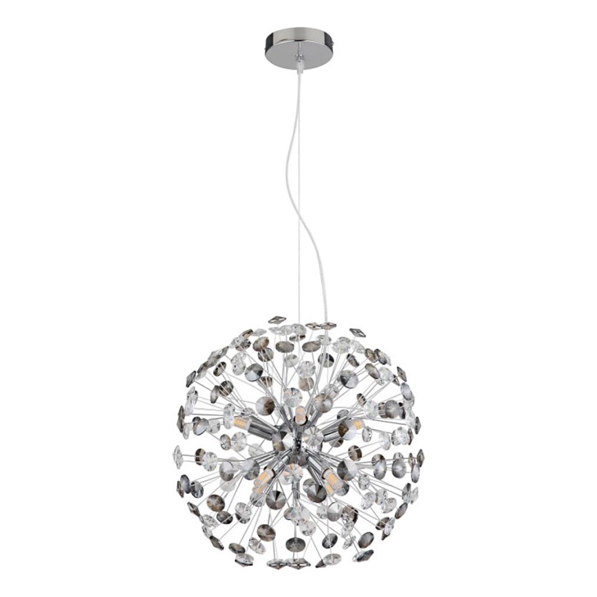 Globo - LED luster na lanku 8xG9/3,5W/230V lesklý chróm