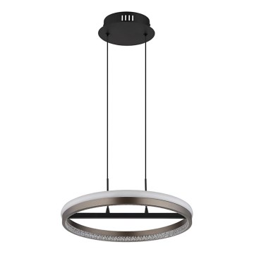 Globo - LED Luster na lanku LED/40W/230V 3000/4000/6000K pr. 39,7 cm hnedá