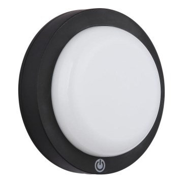 Globo - LED Nabíjacie dotykové nástenné svietidlo LED/1,2W/3,7V pr. 15 cm 1800 mAh čierna