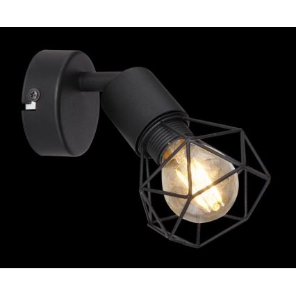 Globo - LED Nástenné bodové svietidlo 1xE14/6W/230V čierna