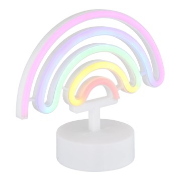 Globo - LED Neónová stolná dekorácia LED/2W/3xAA dúha